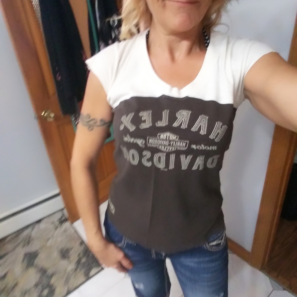 Harley Davidson short sleeved top - Picture 1 of 12